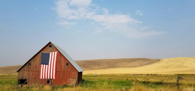 flag of United States of America hanged on brown house during daytime by specphotops courtesy of Unsplash.